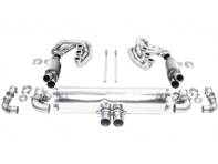 CARGRAPHIC GT Sportauspuffanlage mit ID42 GT Krümmer, ohne Heizung, GT3-Optik. Passend für Porsche 964 Carrera 2/4/RS - 96411104504, 96411104605, 96411104502, 96421103905, 96421103932, 96421104004