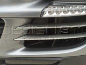 Jeu de lamelles latérales de pare-chocs avant (2 pièces). Porsche 997.2 Turbo - 997505763509B1, 997505764509B1