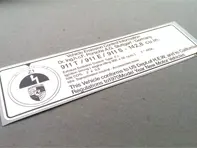 Timing Decal, USA,  for Porsche 911 E / 911S / 911 T (1973) - 91100651400, 91100651401