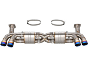 Titan-Auspuff VALVETRONIC-System mit Titanspitzen für Porsche 991.1 Turbo - DesignTek - 3606009120, 55-PS124-T, 99111173170, 99111173171