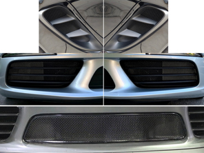 Front bumper radiator and side vent wire mesh kit Porsche 718 S
