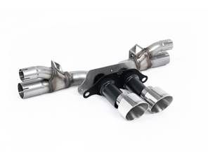 Silenciador trasero deportivo Milltek con derivación, molduras GT-100 pulidas. Porsche 991.2 GT3 / GT3 RS 2018-20 - 99711102792, 99711102799, 99711102790 - SSXPO195