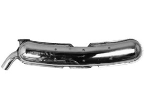 Exhaust muffler / silencer rear box, Standard single outlet. With TÜV/EEC approval Porsche 911 1974-89 - 92.201, 92201, 92.201S, 92201S, 92.201OE, 92201OE, 91111103100, 93011102200, 93011104300, 1620609600, 1620608700, 1620609400, 1620607400, 91122092201S, 91122092201, 91122092201OE, 93011102203 - 1620609600