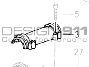 Scivolo dell'ingranaggio. La metà superiore. Porsche 964/993 - 96442410305