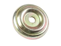 Rondella per supporto in gomma, cambio, inferiore, in acciaio zincato. Porsche 914 - 91437523700 - 1632450100