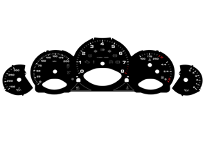 Jeu de faces d'instruments, manuel - MPH. Porsche 997.2 - 9764121004 - F9764121004MPS