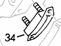 Hintere Getriebehalterung. Porsche 356 - 35620515