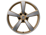Turbo Exclusive Design front alloy wheel in Aurum high gloss finish 21' 12J ET70 - 992601025AEOP9