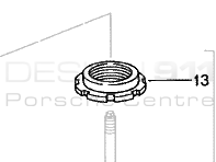 Stoßdämpfer Hohlscheibe. Porsche 993RS