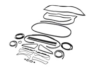 Kit guarnizioni in gomma per restauro. Carrozzeria standard Porsche 911 Targa - 91153163100, 91153163200, 90150339422, 99991108440, 90150549720, 91163197001, 91163197101, 91163197000, 91163197100, 90150509120, 90253109340, 91151212900, 91154290500, 91154122504, 90151190106, 91154213540, 91154213640