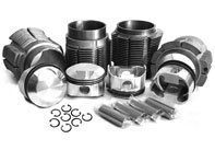 Cilindro Big Bore biral e kit pistone forgiato JE 'Low Comp' 83.5mm. Porsche 356C/912 - 0081183CJE, 008 11 83C JE