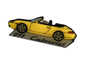 Pin Insignia 'Porsche 911 Cabriolet' Amarillo