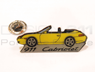 Pin's Badge 'Porsche 911 Cabriolet' Jaune