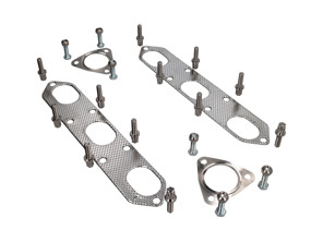 Joint de collecteur d'échappement, kit d'écrous et de boulons. Porsche 986 Boxster