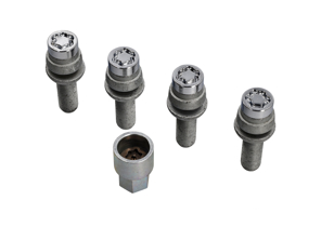 Kit vis de roue antivol pour Porsche 991 / 997 / 996 / Boxster / Cayman / Macan - 28044