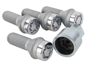 Kit vis de roue antivol pour Porsche 991 / 997 / 996 / Boxster / Cayman / Macan - 28044