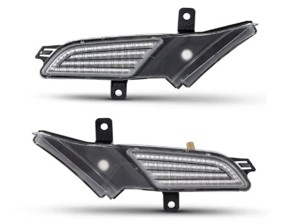 Répétiteurs latéraux LED séquentiels avec lentille transparente. Porsche Cayenne 957 - 95563103500, 95563103600, 95563103501, 95563103601, 958949101, 958949102