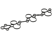 Cylinder head cover gasket. Porsche 9YA Cayenne / 971 Panamera - 9A710364910, 9A710365010, 938.240, 938.250 - 938.240, 938.250