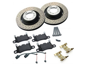 Disco freno 380x30mm con pastiglie freno e sensori Porsche 992.1 Carrera GTS / Turbo - 992615601H, 992615602H, 992698451D, 971698995B, 99135295100, 971698995A - PRL49217, PRR49218