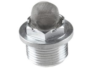 Stopfbuchsenverschraubung und Sieb für Bremsflüssigkeitsbehälter. Porsche 356 - 477611361, 35642412 - 1661200200