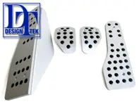 Kit pédales alliage et repose-pieds Porsche 986 / 987 / 987C / 996 / 997 DesignTek - 3607209962, 3607209961, 99704470000, 99704470001, 99742391000, 9975516110001C, 9975519860001C, 9975516120001C