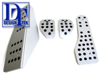 Pedals Alloy and Footrest Kit Porsche 986 / 987 / 987C / 996 / 997 DesignTek - 3607209962, 3607209961, 99704470000, 99704470001, 99742391000, 9975516110001C, 9975519860001C, 9975516120001C