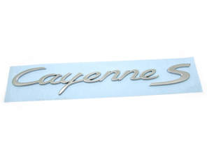 CAYENNE S - Chrom-Heckplakette für Porsche 958 Cayenne MKIII - 95855967600, 958559676000C1
