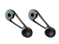 Aluminium manual window crank handles. Porsche 911 1964-1989 - 91154247103, 91154247101