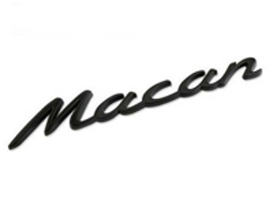 MACAN - Mattschwarzes Heck-Emblem für Porsche 95B.1 Macan - 95B853675