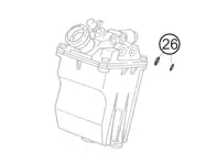 O-ring e morsetto per serbatoio servosterzo AD10. Porsche 996 GT3 CUP. - 99923054440