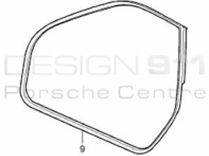 Joint de porte. Porsche 996 Coupé - 99653707503, 99653707603, 99653707506