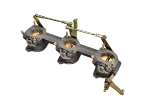 MFI Drosselklappengehäuse komplett. Porsche 911E 2,0ltr 1969 - 90111000100, 90111000200