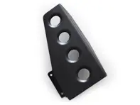 Poggiapiede lato guida in alluminio. Porsche 911 coupé