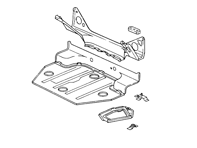 Spare-wheel well (complete). Porsche 964 - 96484105500GRV