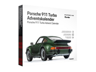Porsche 911 Turbo in 1.43 scale model in oak green metallic, Advent Calendar