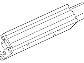 Alerón trasero cilindros eléctricos 3' eRam Kit™. Porsche 997TT - 99751294300