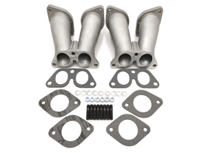 Manifold set to allow replacement of original Zenith carburettors with 2 x Weber 40IDF carburettors. - MW4051