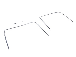 Chrom-Zierleistensatz für die Heckscheibe. Porsche 911 1965 bis 1983 - 64454192106, 90154591220, 90154591120