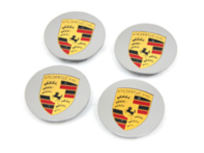 Enjoliveurs avec écusson coloré pour Porsche (Lot de 4) - 00004460707