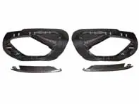 Inserciones de salida de aire del paragolpes trasero, fibra de carbono. Porsche 991.1 Turbo - 991505665001E0, 991505863001E0, 991505666001E0, 991505864001E0