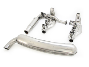 Escape e intercambiador de calor Sistema de salida única Porsche 911 1984-89 - 91133091104S, 91122092100S, 91122092201S, 93011116905