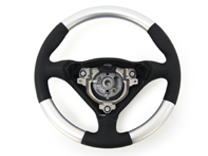 Steering wheel with alloy grip. Porsche 993 / 996 / 986 Manual cars - 99634798328A28, 99634798329A28
