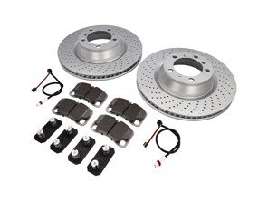 Remschijfpakket met Sport BREMBO remblokken Porsche 996 1997-04 - 07B31515, 99735240502ABS, 99735240502, 99735240602ABS, 99735240602, 99735208602, 99761275402