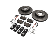 Pastiglie freno ANTERIORI e pacchetto disco freno. Porsche 997 C2 Brembo - 99635140501, 99635140601, 99761275601, 99761275901, 99635108802, 95535296000, 99735193907