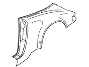 Heck 1/4 Verkleidung Targa Porsche 964 - 96450306241GRV, 96450306141GRV, 96450306240, 96450306241, 96450306140, 96450306141