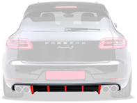 Rear bumper apron. Porsche Macan 2014>> - HA142, 95B8078376M7 - HA142