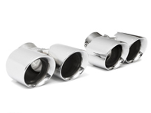Échappement Deluxe Quad Tail Pipes CHROME POLI. Porsche 991.2 Carrera - 9P1251187, 9P1251187H, 9P1251188, 9P1251188H, 9P1251187A, 9P1251187J, 9P1251187E, 9P1251187F, 9P1251187C, 9P1251187D, 9P1251187L, 9P1251188A, 9P1251188J, 9P1251188E, 9P1251188F, 9P1251188C, 9P1251188D, 9P1251188L