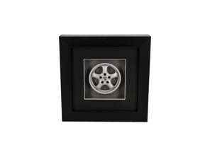 Modèle de roue Porsche 993 Cup II fait main à l'échelle 1:8 – Argent – Assemblé à la main et encadré - 99336211400, 99336211801, 99336211601, 99336212400, 99336212801, 9933621280061M, 9933621280261M, 99336212601, 99336212602 - BF WH 993 CUP2