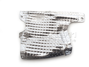 Hitzeschutzschild für die hintere Stoßstange. Porsche 957 Cayenne - 95550574700, 95550574800