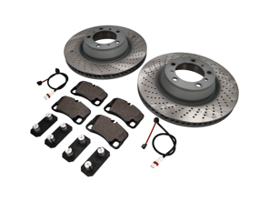 REAR Brake Pads and Brake Disc Package Porsche 997 Turbo OE - 99735240502, 99735240602, 99761275402, 99735208602, 99735294905